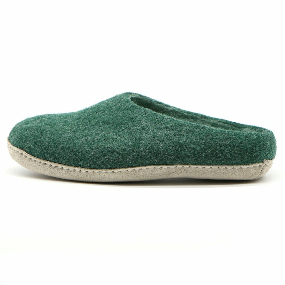 Plow & Hearth Mens Astoria Wool House Slippers
