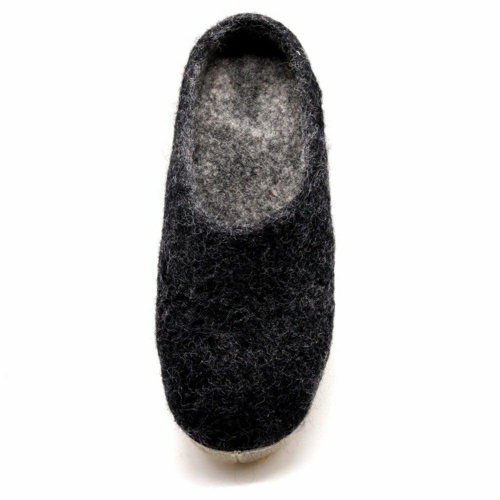 Plow & Hearth Mens Astoria Wool House Slippers