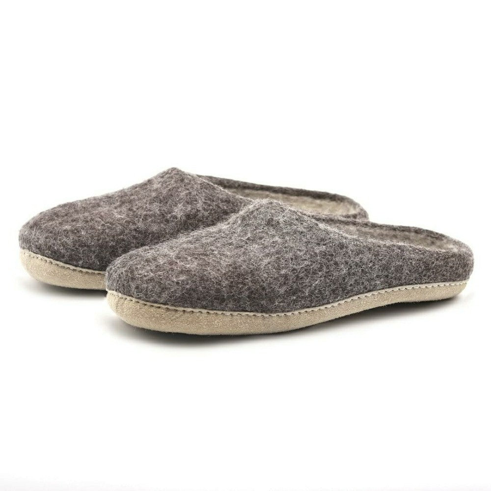Plow & Hearth Mens Astoria Wool House Slippers