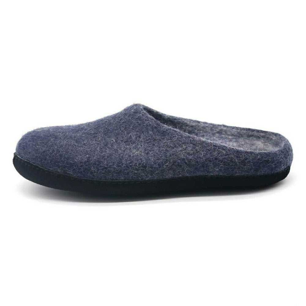 Plow & Hearth Mens Astoria Noir Wool House Slippers