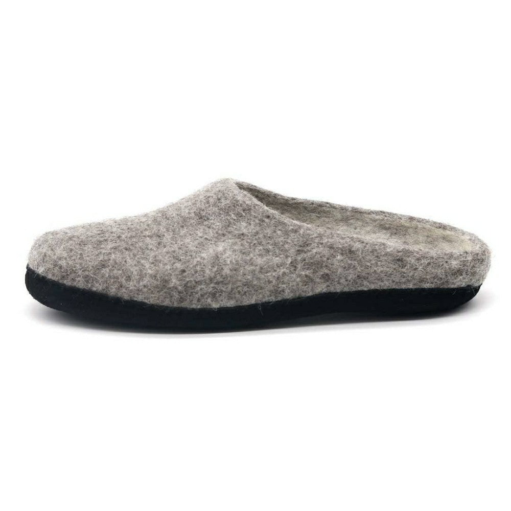 Plow & Hearth Mens Astoria Noir Wool House Slippers