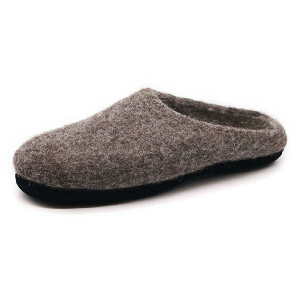 Plow & Hearth Mens Astoria Noir Wool House Slippers
