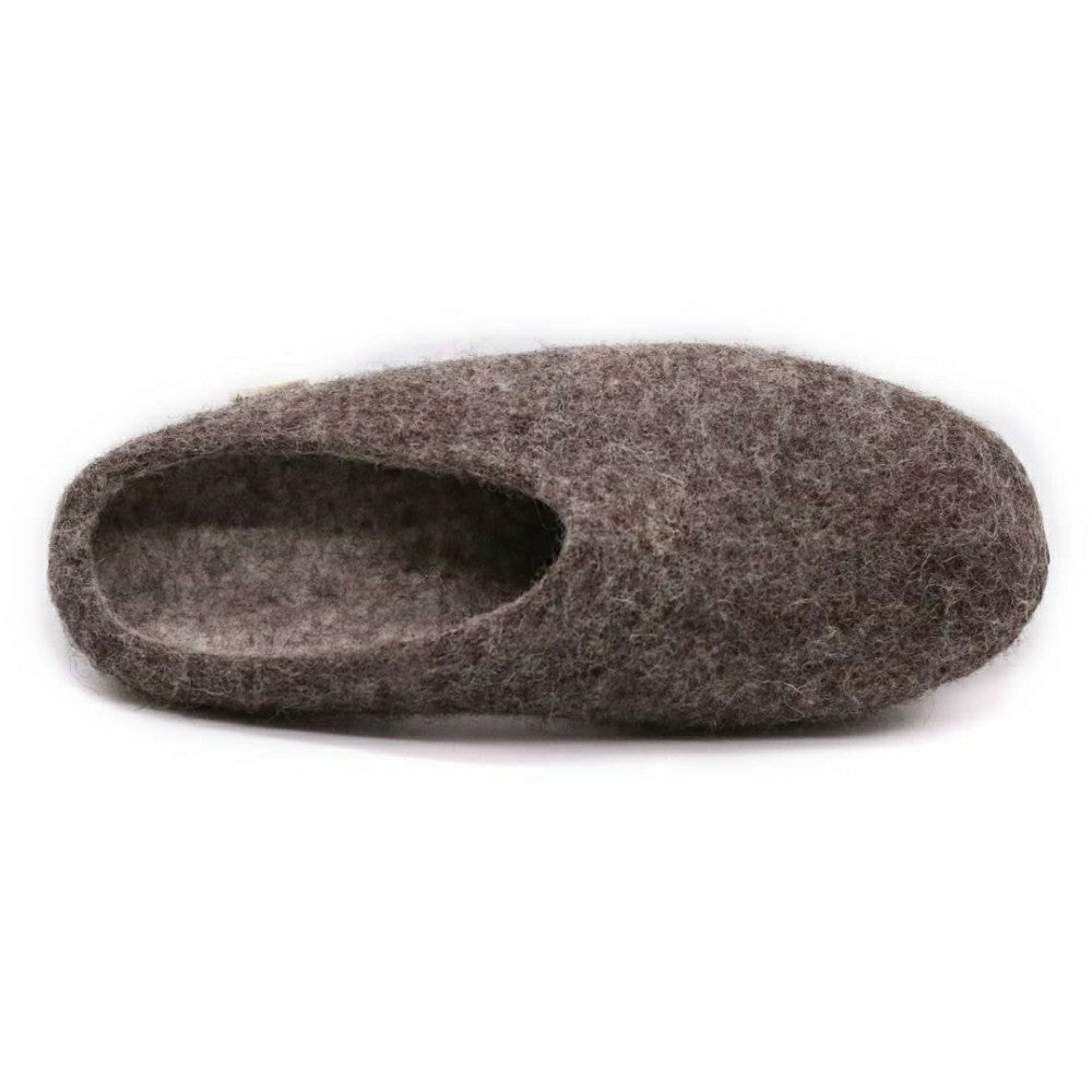 Plow & Hearth Mens Astoria Noir Wool House Slippers