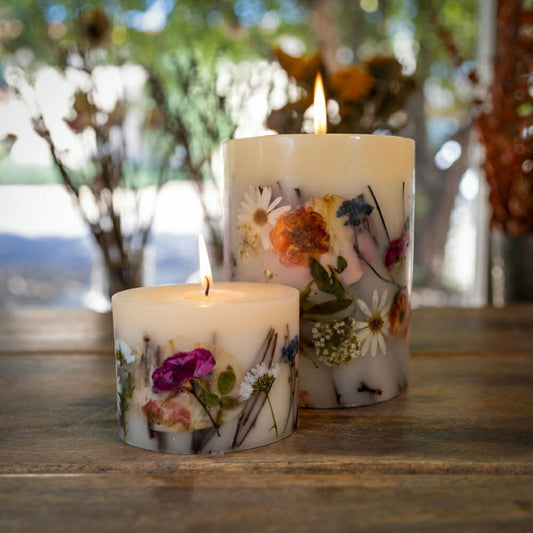 Plow & Hearth Apricot Rose Petite Oval Botanical Candle