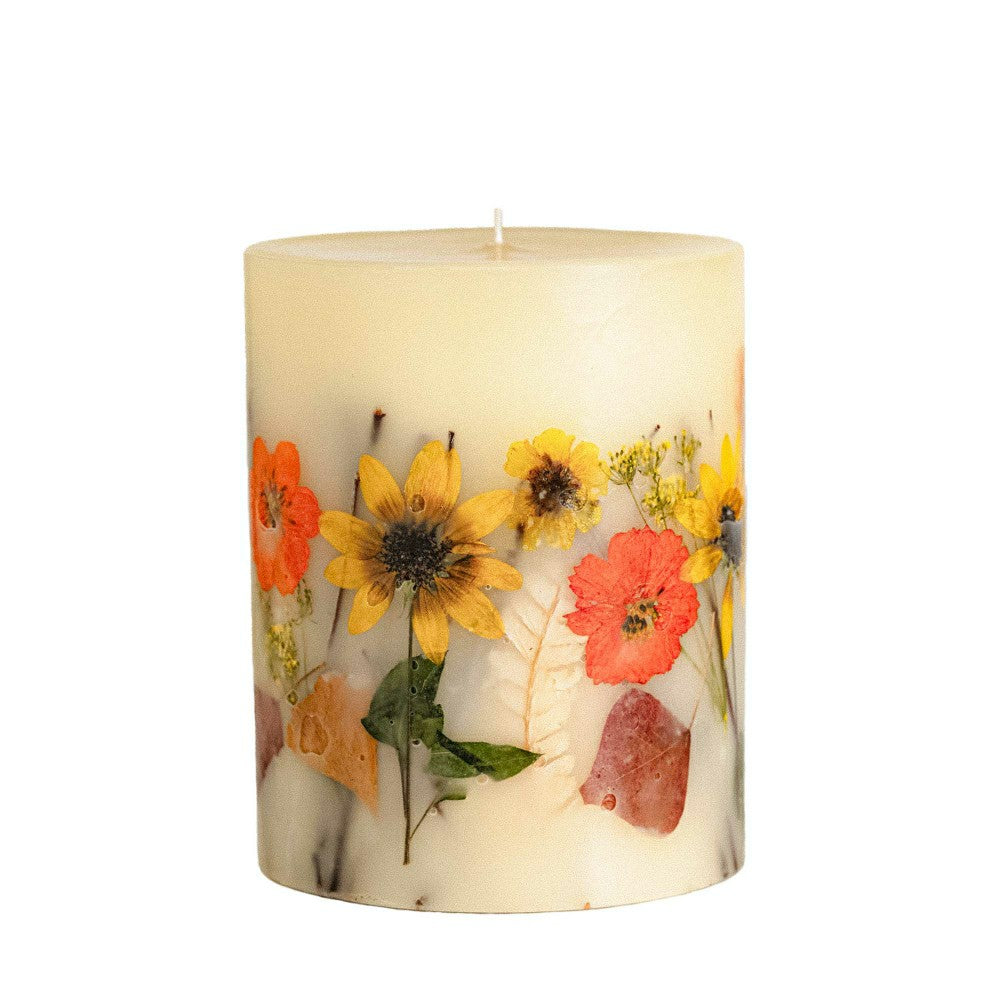 Plow & Hearth Honey Tobacco Medium Round Botanical Candle