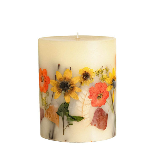 Plow & Hearth Honey Tobacco Medium Round Botanical Candle