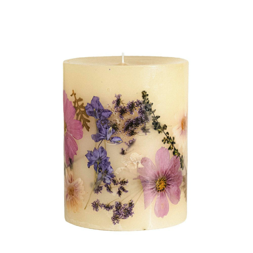 Plow & Hearth Roman Lavender Medium Round Botanical Candle