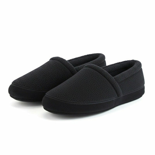 Plow & Hearth Polar Feet Men's Perfect Mocs - Black Berber