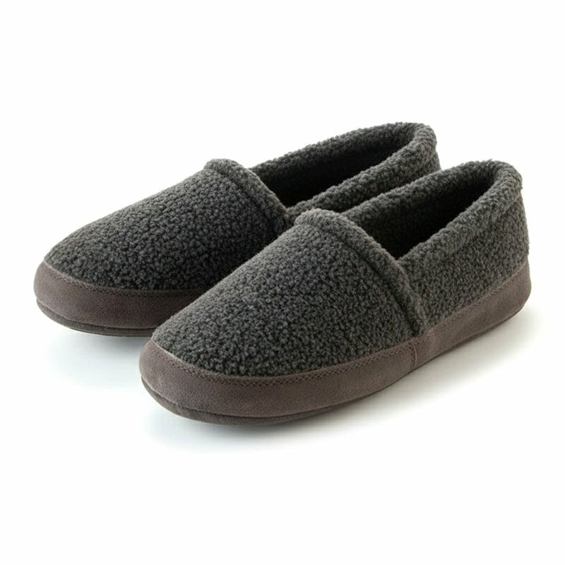 Plow & Hearth Polar Feet Men's Perfect Mocs - Grey Berber