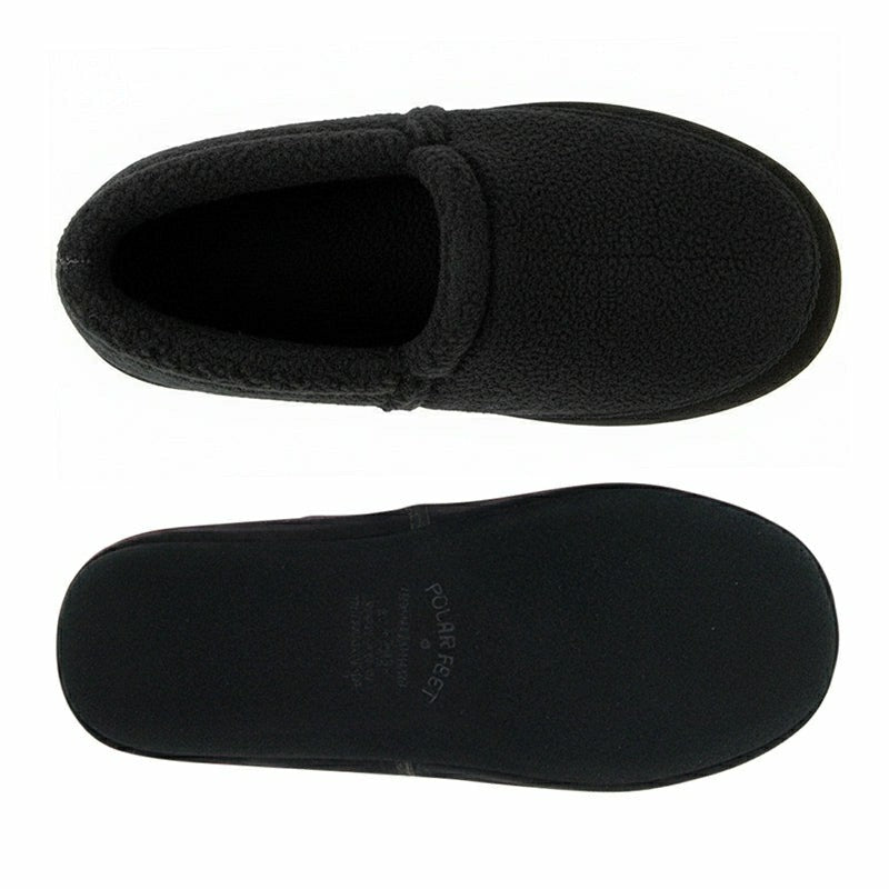 Plow & Hearth Polar Feet Women's Perfect Mocs - Black Berber