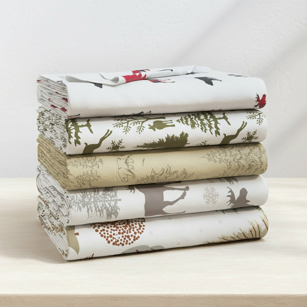 Plow & Hearth 100% Turkish Cotton Flannel Sheet Sets - Boulder Collection