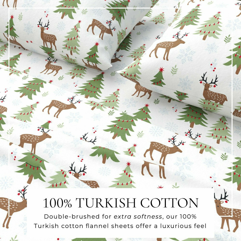 Plow & Hearth 100% Turkish Cotton Flannel Sheet Sets - Boulder Collection