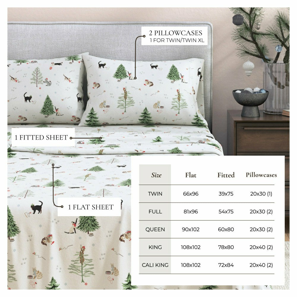 Plow & Hearth 100% Turkish Cotton Flannel Sheet Sets - Boulder Collection