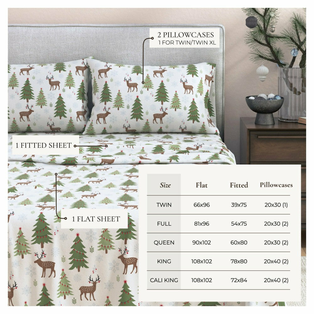 Plow & Hearth 100% Turkish Cotton Flannel Sheet Sets - Boulder Collection