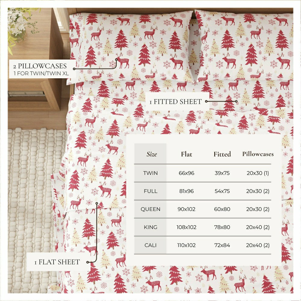 Plow & Hearth 100% Turkish Cotton Flannel Sheet Sets - Boulder Collection