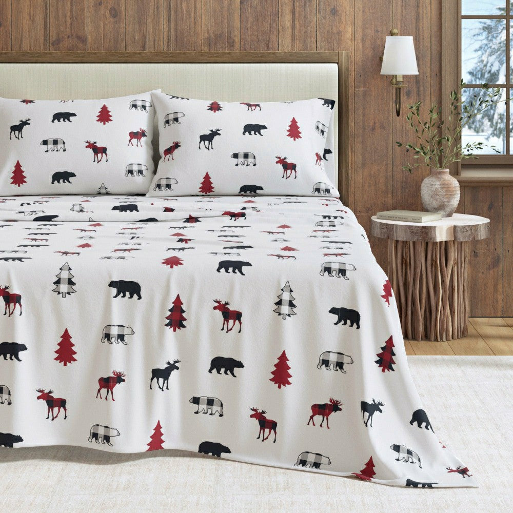 Plow & Hearth 100% Turkish Cotton Flannel Sheet Sets - Boulder Collection