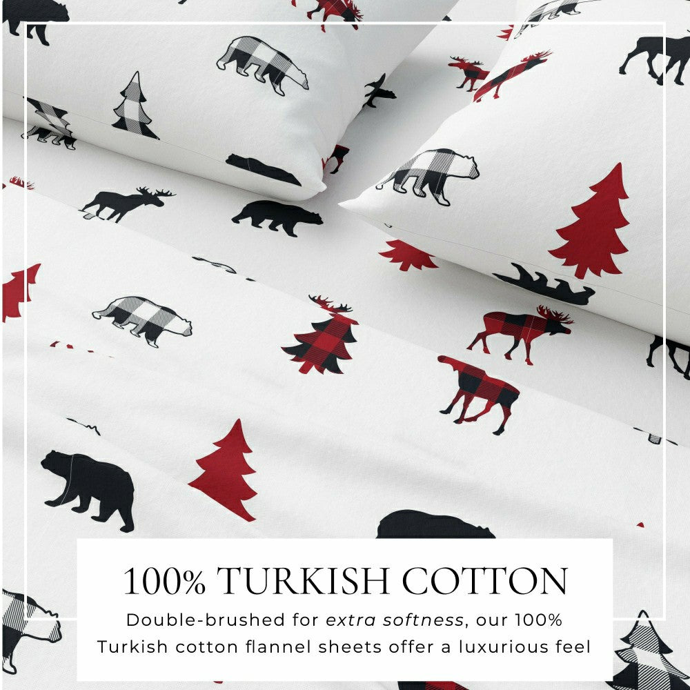 Plow & Hearth 100% Turkish Cotton Flannel Sheet Sets - Boulder Collection