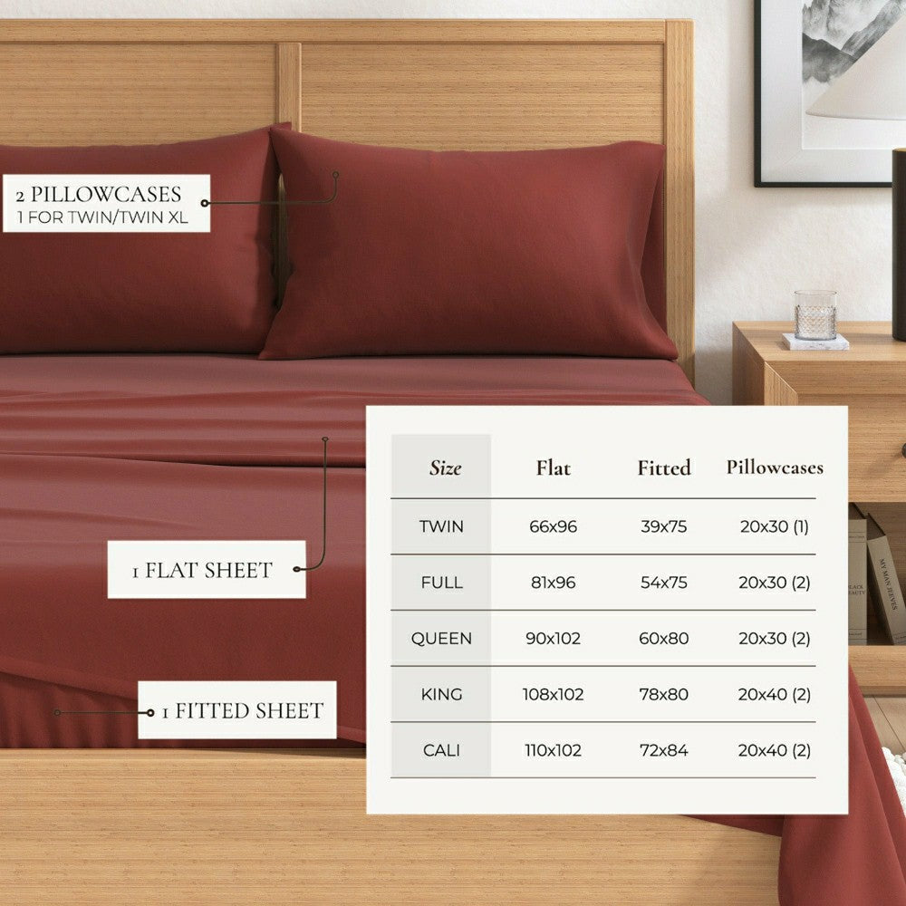 Plow & Hearth 4-Piece Cotton Solid Flannel Sheet - Nordic Collection