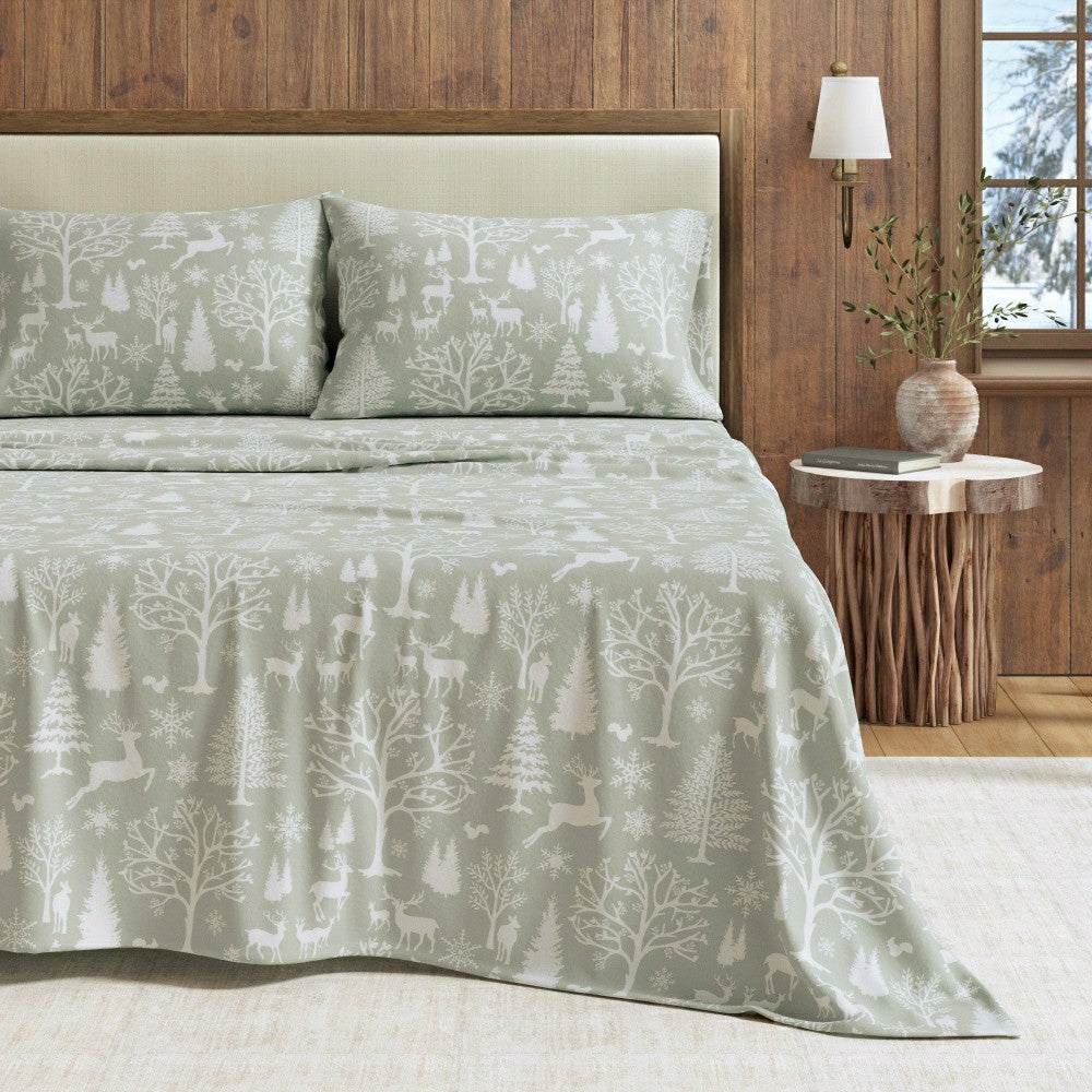 Plow & Hearth 4-Piece Turkish Cotton Flannel Sheet - Lakeview Collection