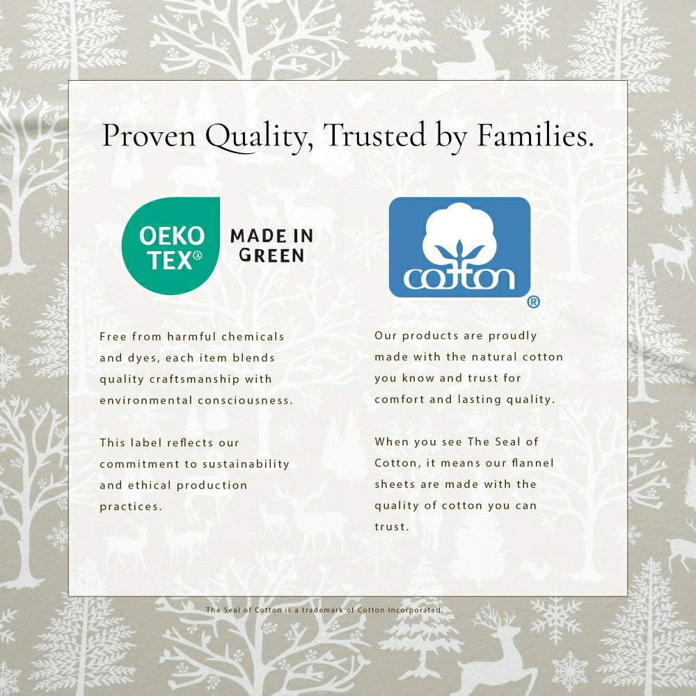 Plow & Hearth 4-Piece Turkish Cotton Flannel Sheet - Lakeview Collection