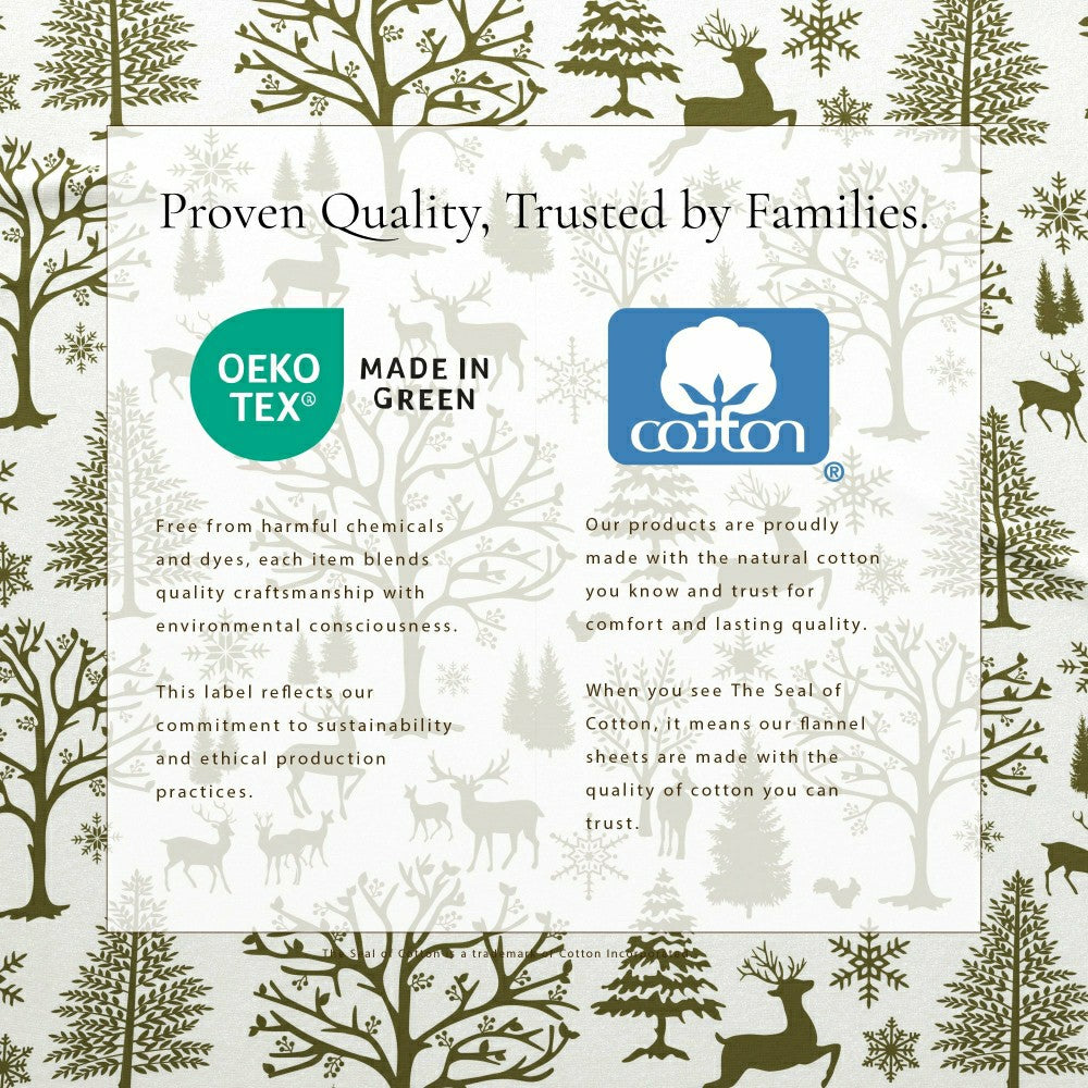 Plow & Hearth 4-Piece Turkish Cotton Flannel Sheet - Lakeview Collection