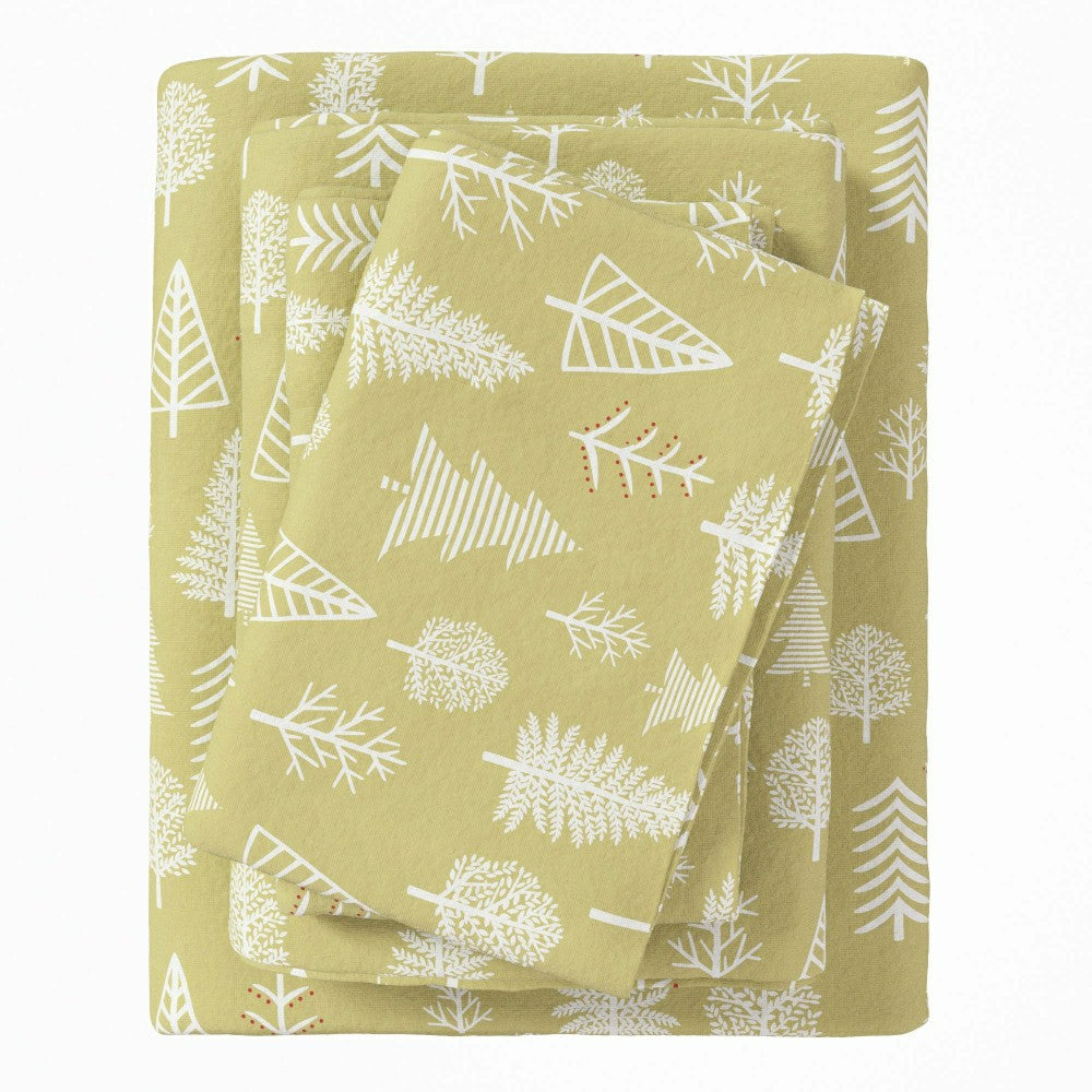 Plow & Hearth 4-Piece Turkish Cotton Flannel Sheet - Lakeview Collection