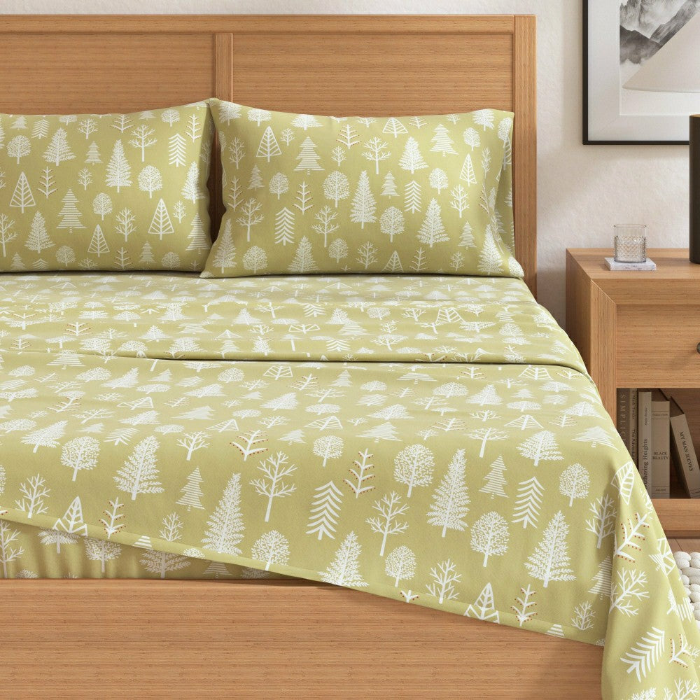 Plow & Hearth 4-Piece Turkish Cotton Flannel Sheet - Lakeview Collection