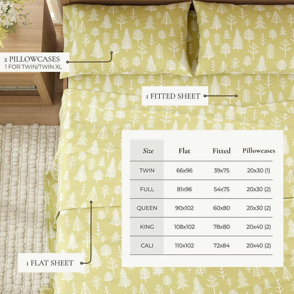 Plow & Hearth 4-Piece Turkish Cotton Flannel Sheet - Lakeview Collection