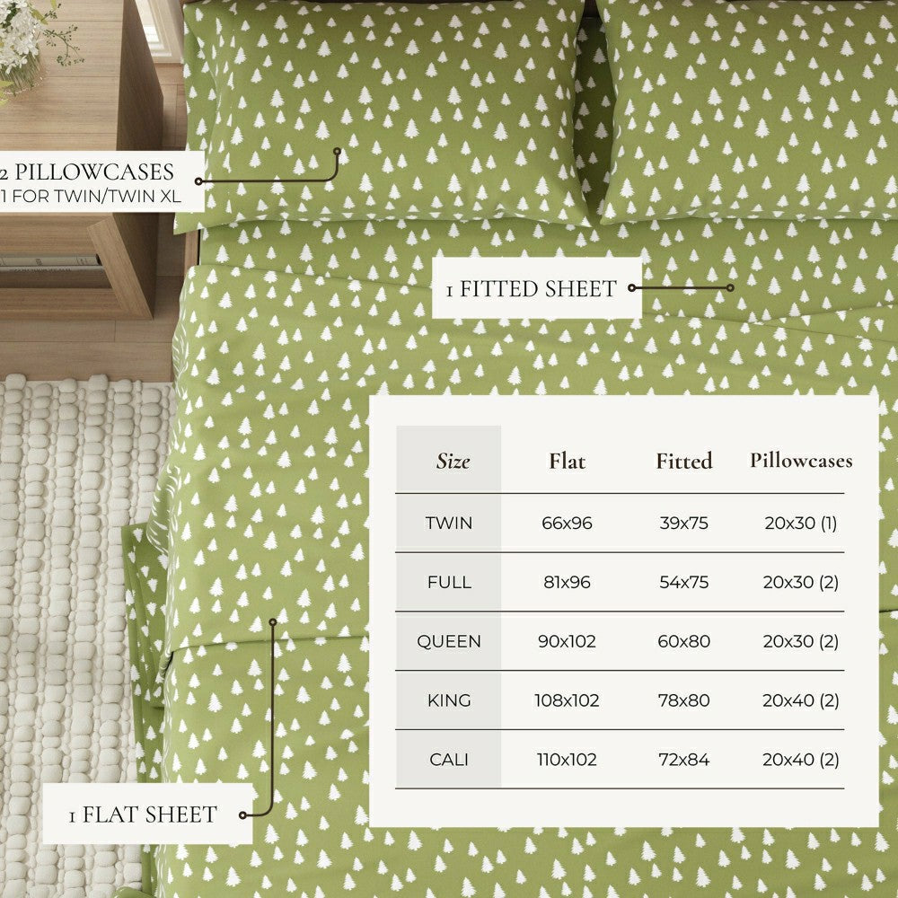 Plow & Hearth 4-Piece Turkish Cotton Flannel Sheet - Lakeview Collection
