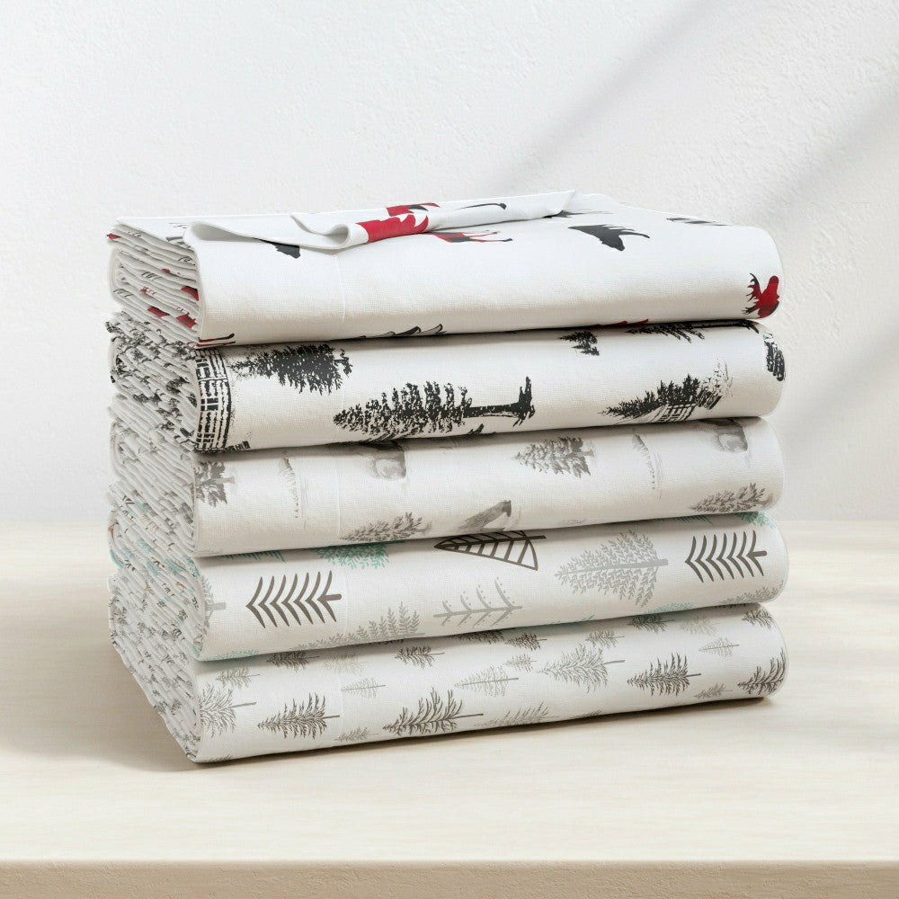 Plow & Hearth 4-Piece Turkish Cotton Flannel Sheet - Lakeview Collection