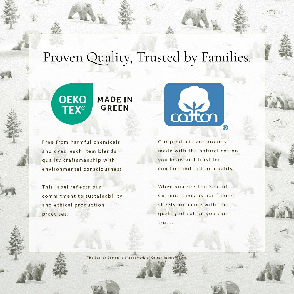 Plow & Hearth 4-Piece Turkish Cotton Flannel Sheet - Lakeview Collection