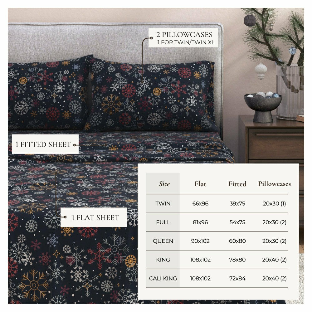 Plow & Hearth 4-Piece Turkish Cotton Flannel Sheet - Lakeview Collection