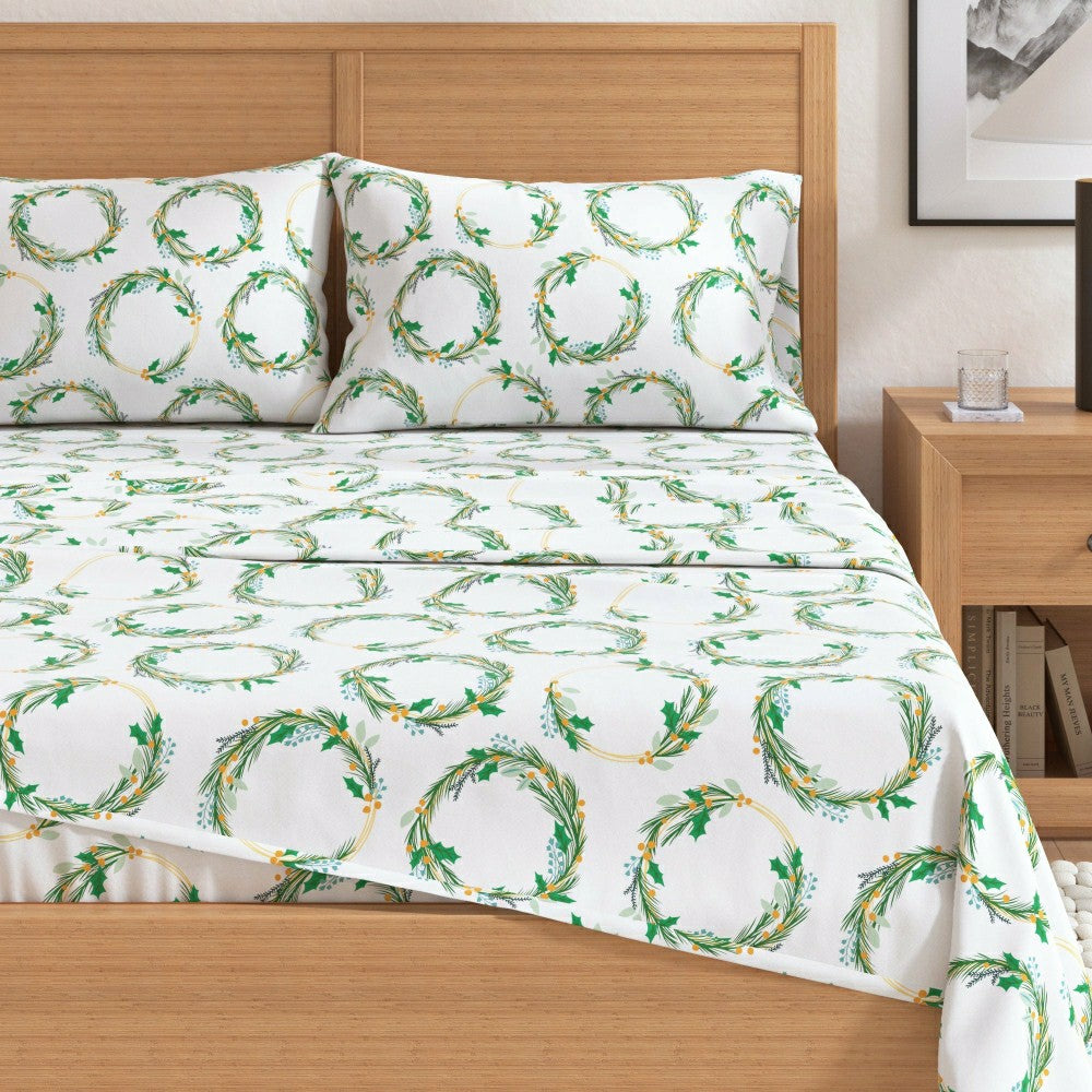 Plow & Hearth 4-Piece Turkish Cotton Flannel Sheet - Lakeview Collection