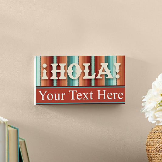 Plow & Hearth Southwest/Texas Everyday Hanging Signs w/rope Landscape (11“x6”)​