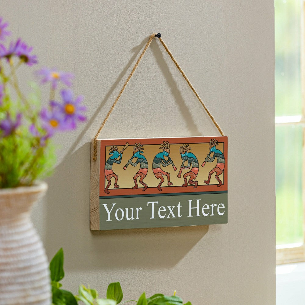 Plow & Hearth Southwest/Texas Everyday Hanging Signs w/rope Landscape (11“x6”)​