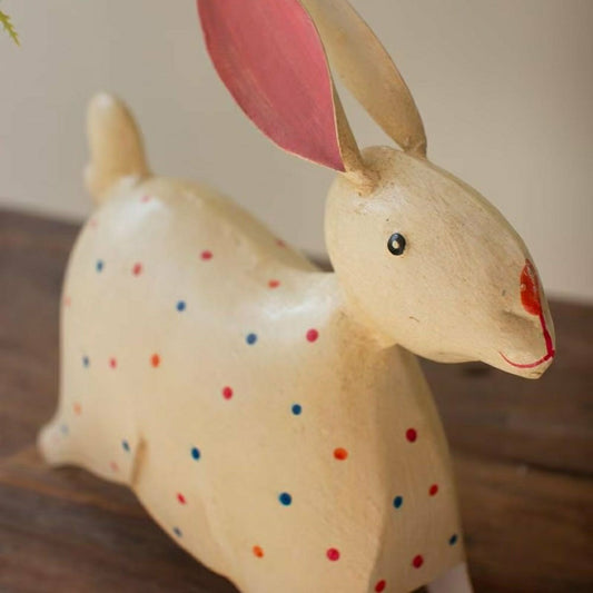 Plow & Hearth Metal Rabbit Garden Statue, Set of 2
