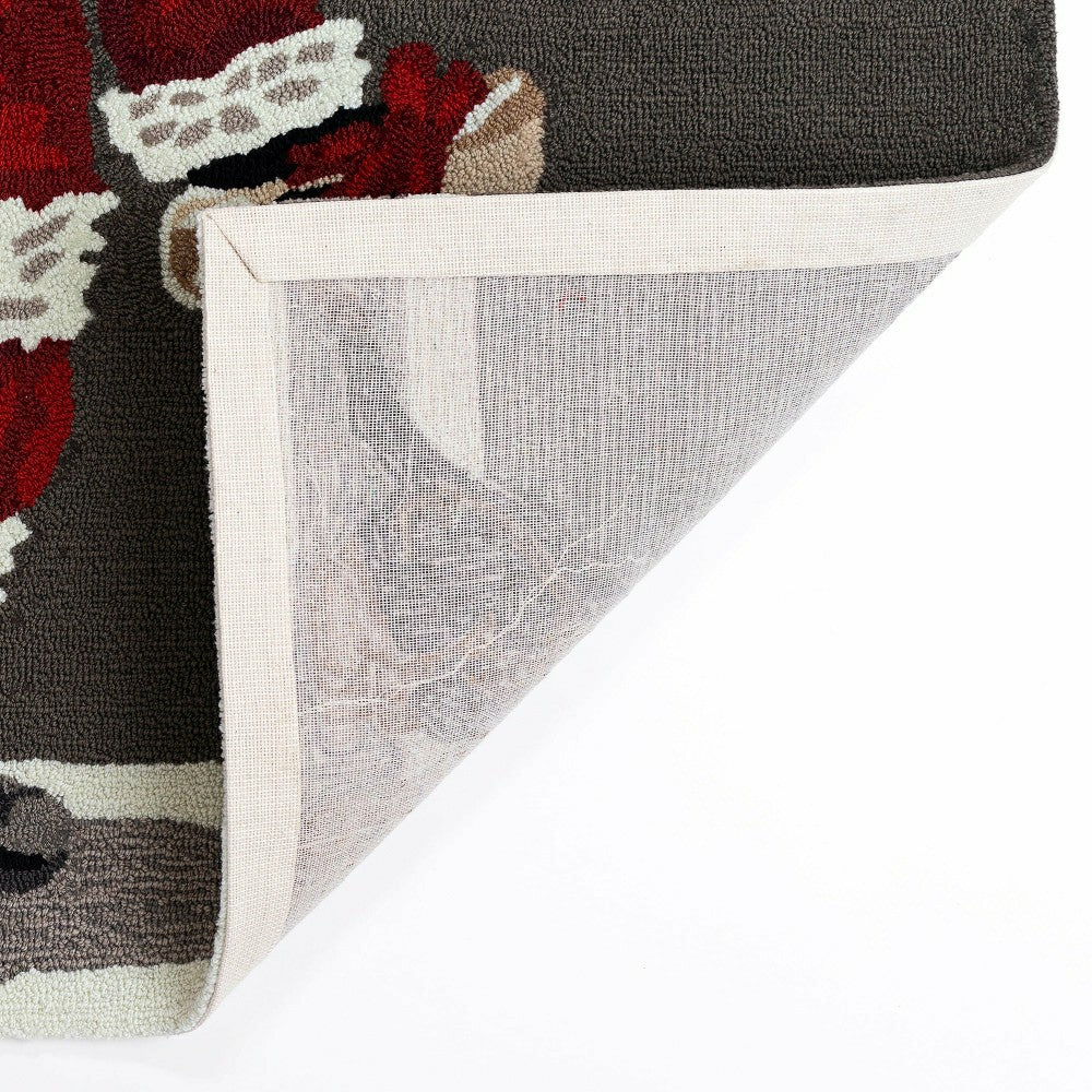 Plow & Hearth Indoor/Outdoor Hand-Hooked Good Dog Accent Rug, 30" x 48"