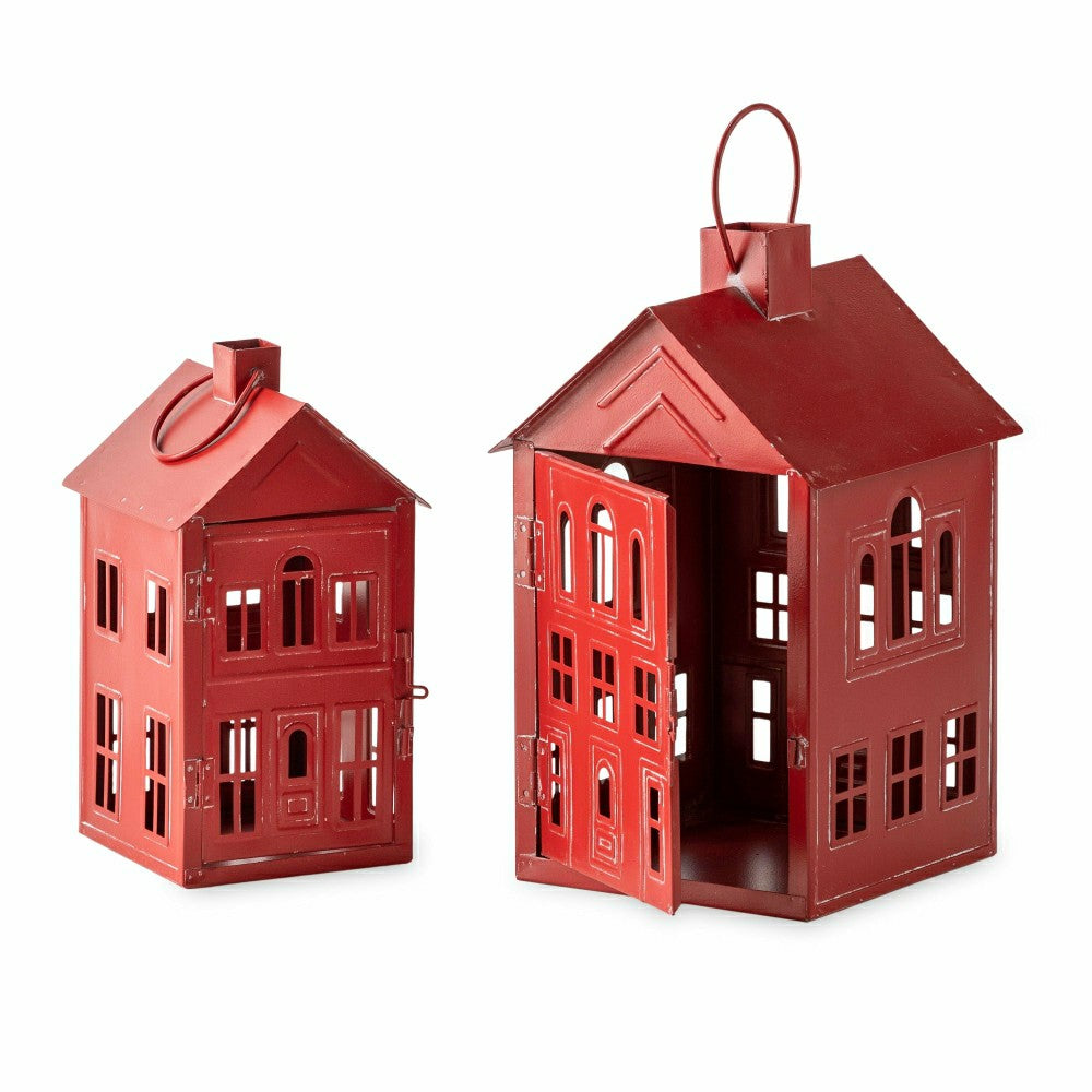 Plow & Hearth Set of 2 Iron House Lanterns