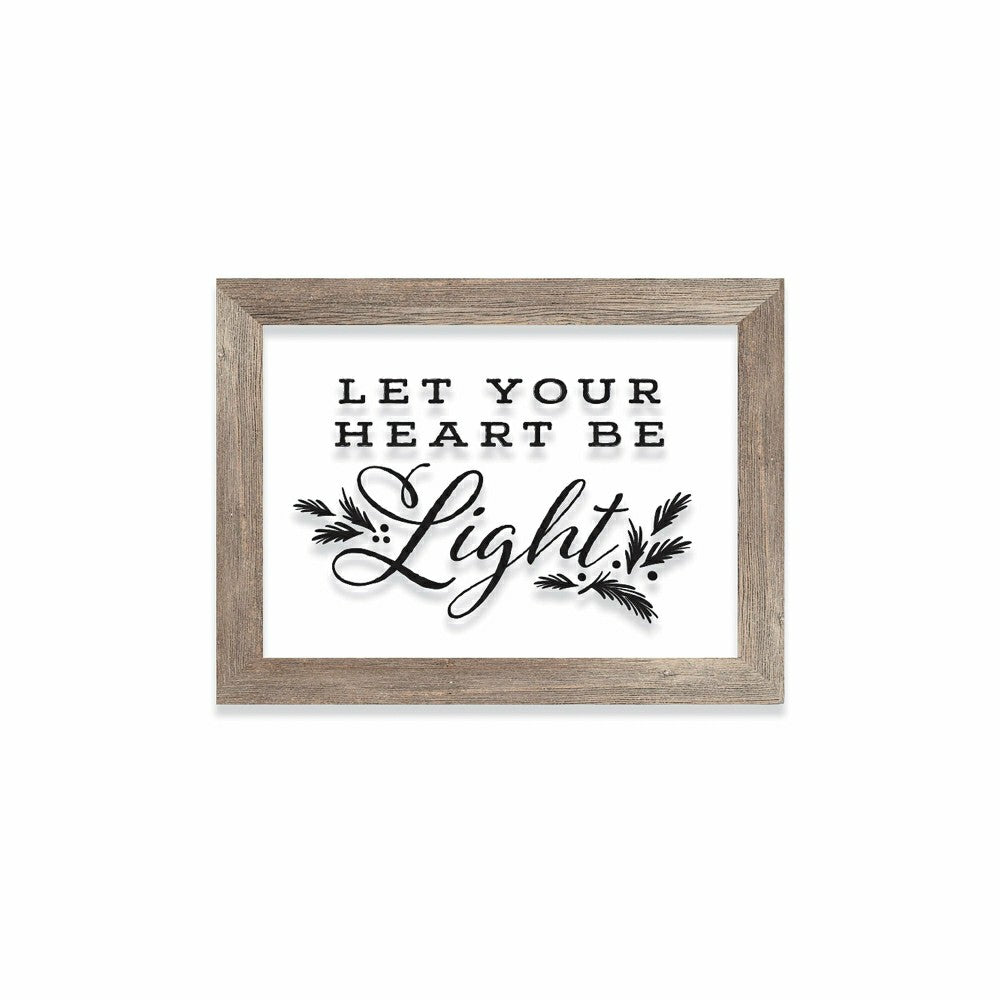 Plow & Hearth Framed Christmas Wishes Holiday Accents, Set of 3