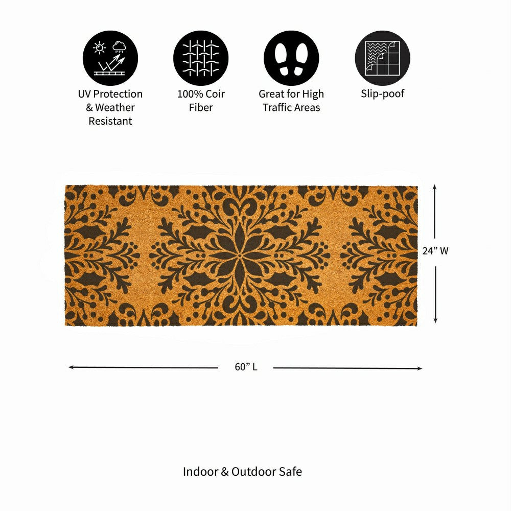 Plow & Hearth Coir Mat, 60"x24"