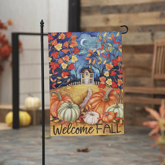 Plow & Hearth Alive in Fall Suede Garden Flags