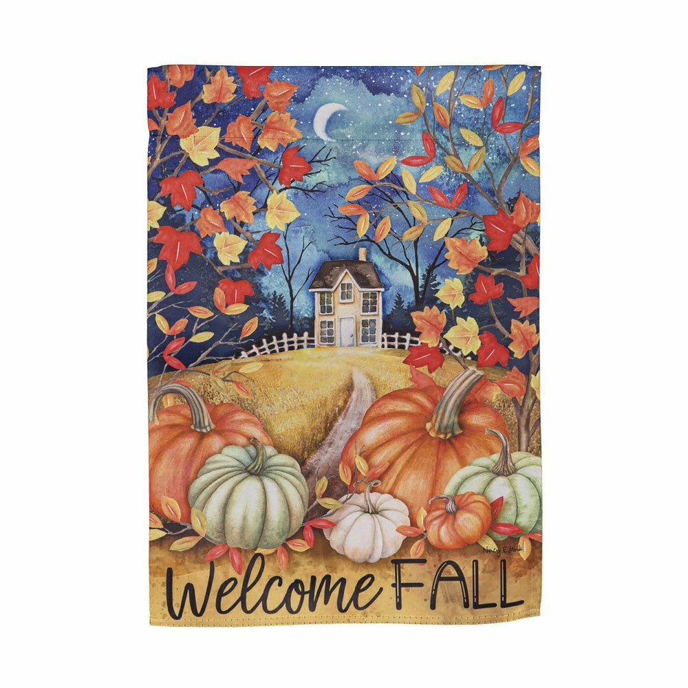 Plow & Hearth Alive in Fall Suede Garden Flags