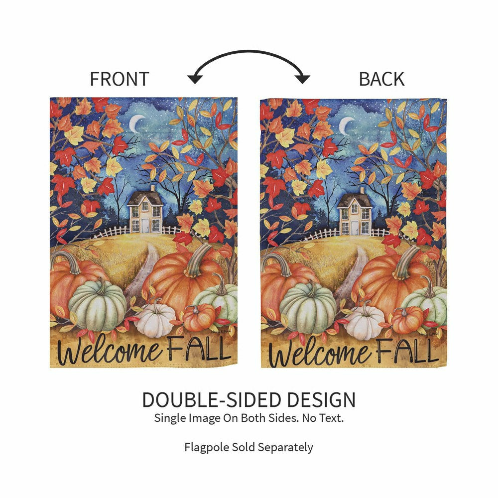 Plow & Hearth Alive in Fall Suede Garden Flags