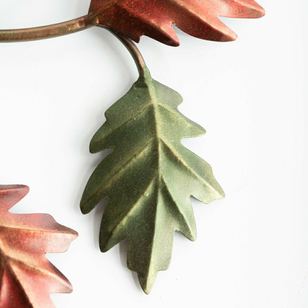 Plow & Hearth Autumn Leaves Metal Wall Art
