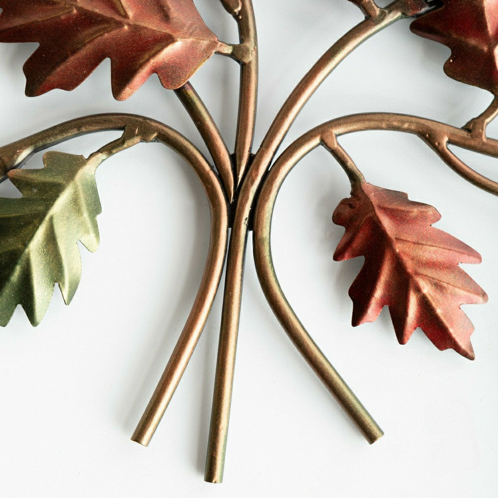 Plow & Hearth Autumn Leaves Metal Wall Art