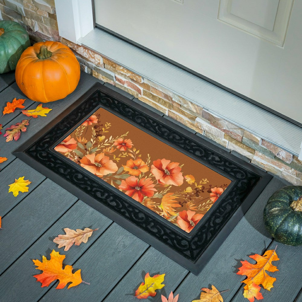 Plow & Hearth Flocked Coir Sassafras Switch Mat, 22"x10"