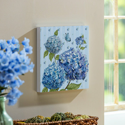Plow & Hearth VivaStyle Indoor Wall Decor, Hydrangea Haven, 12" L x 12" H