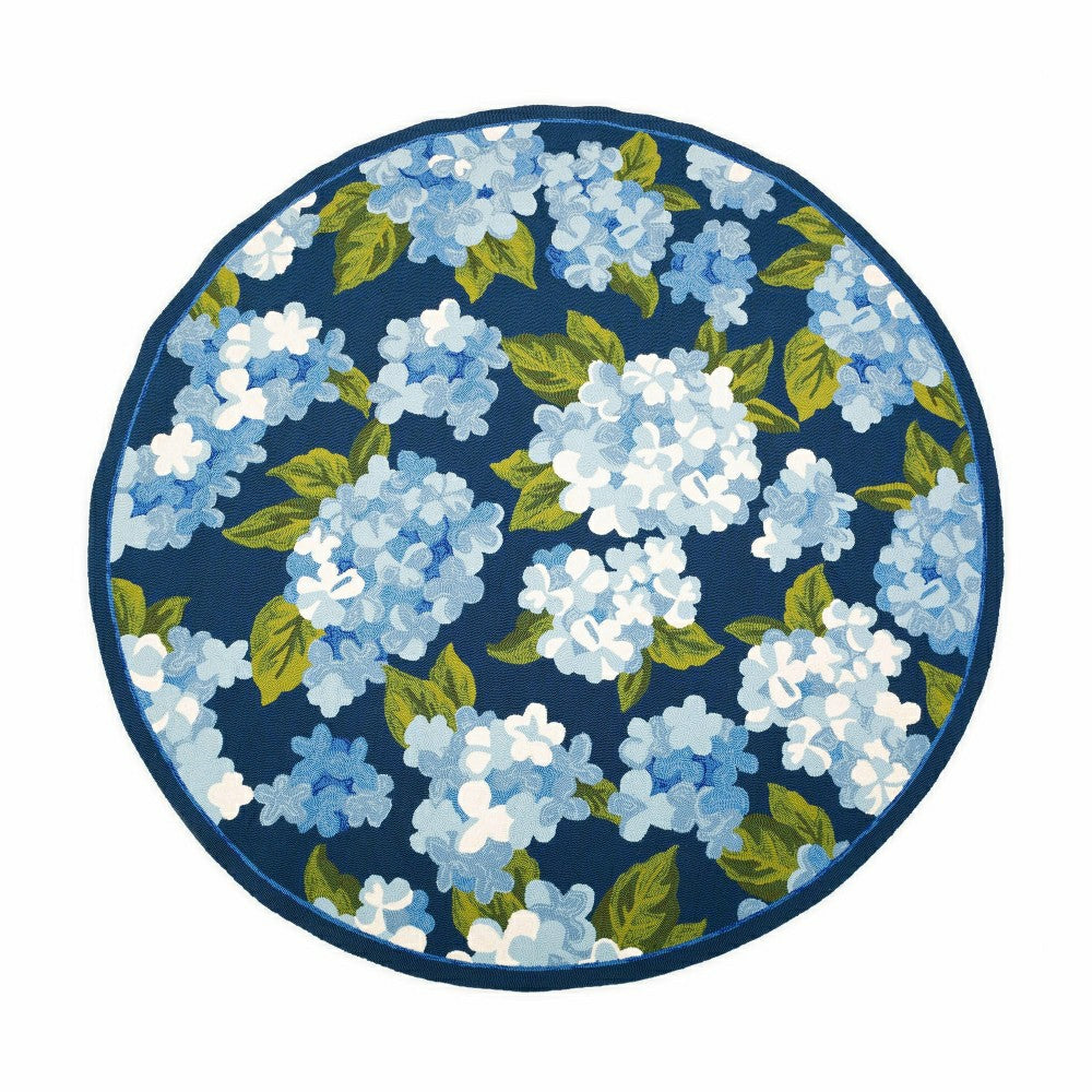 Plow & Hearth Hydrangea Indoor/Outdoor Rug