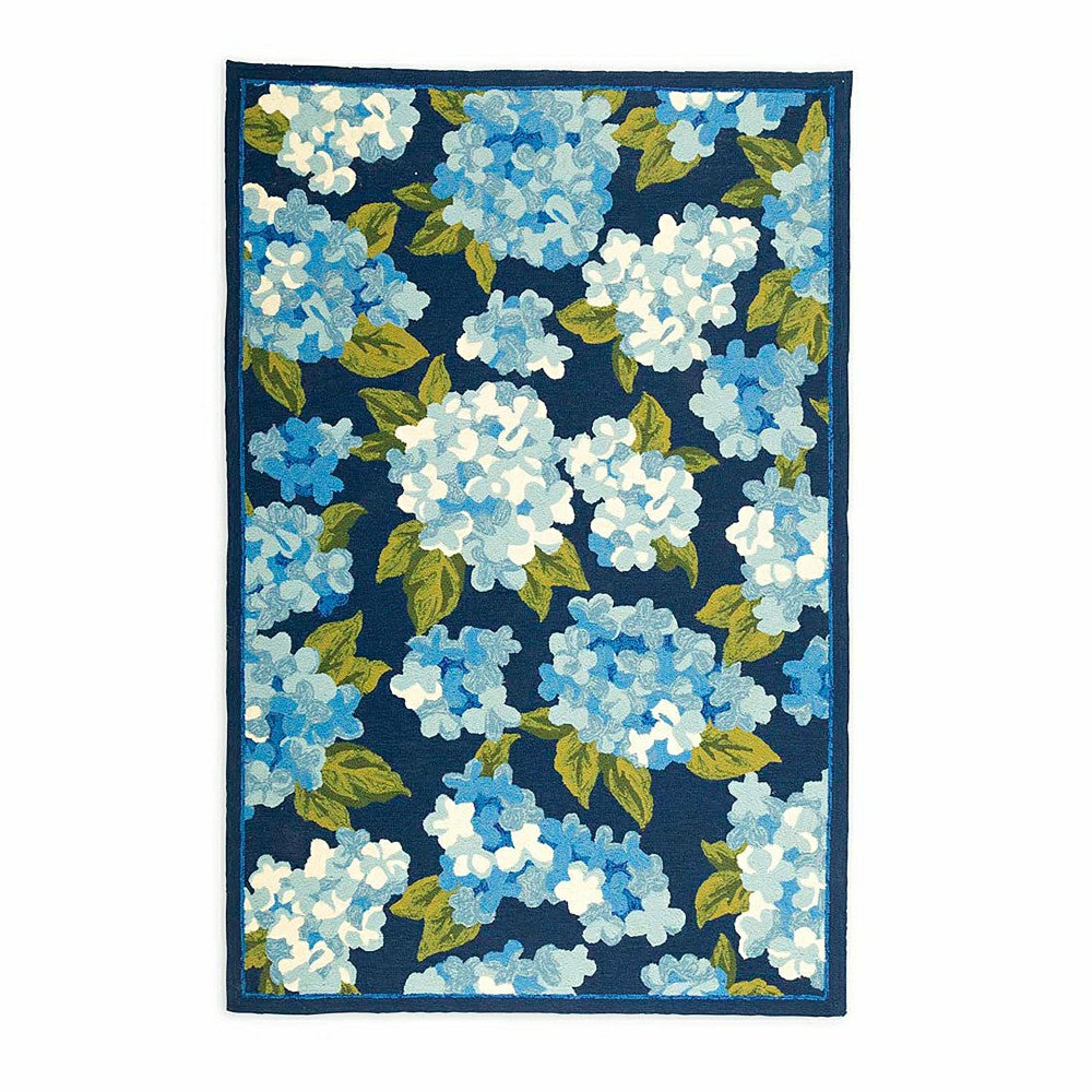 Plow & Hearth Hydrangea Indoor/Outdoor Rug