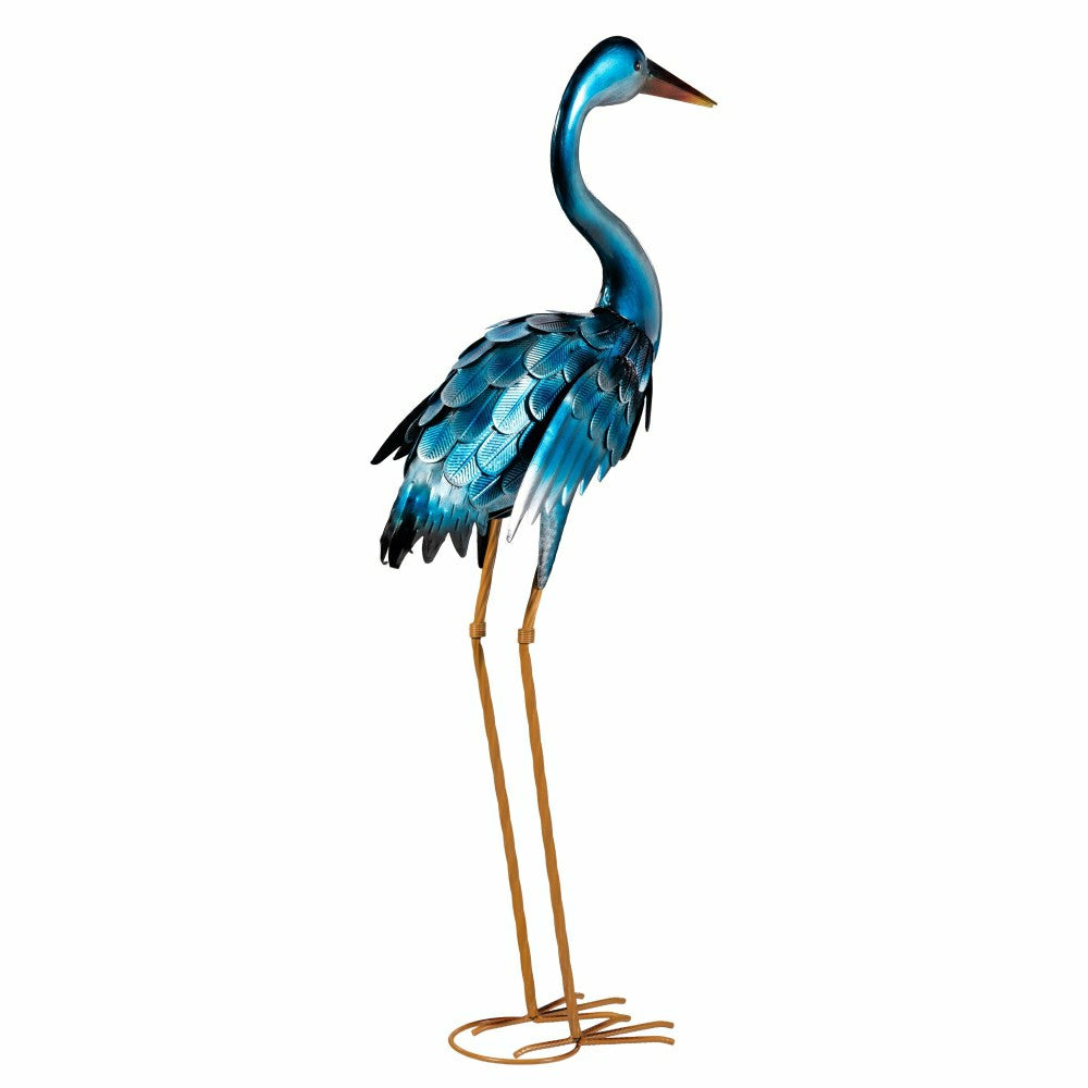 Plow & Hearth 35" Metal Blue Heron Pair